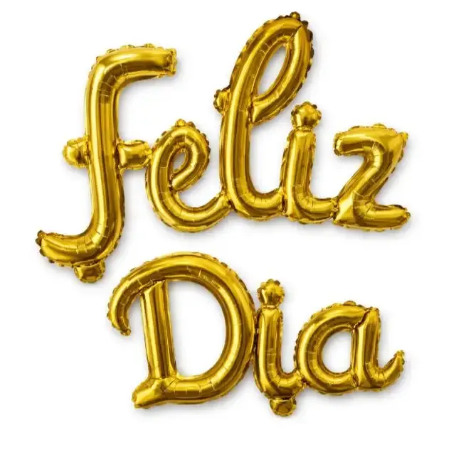 Globo "Feliz dia" cursiva 16 pulgadas  2