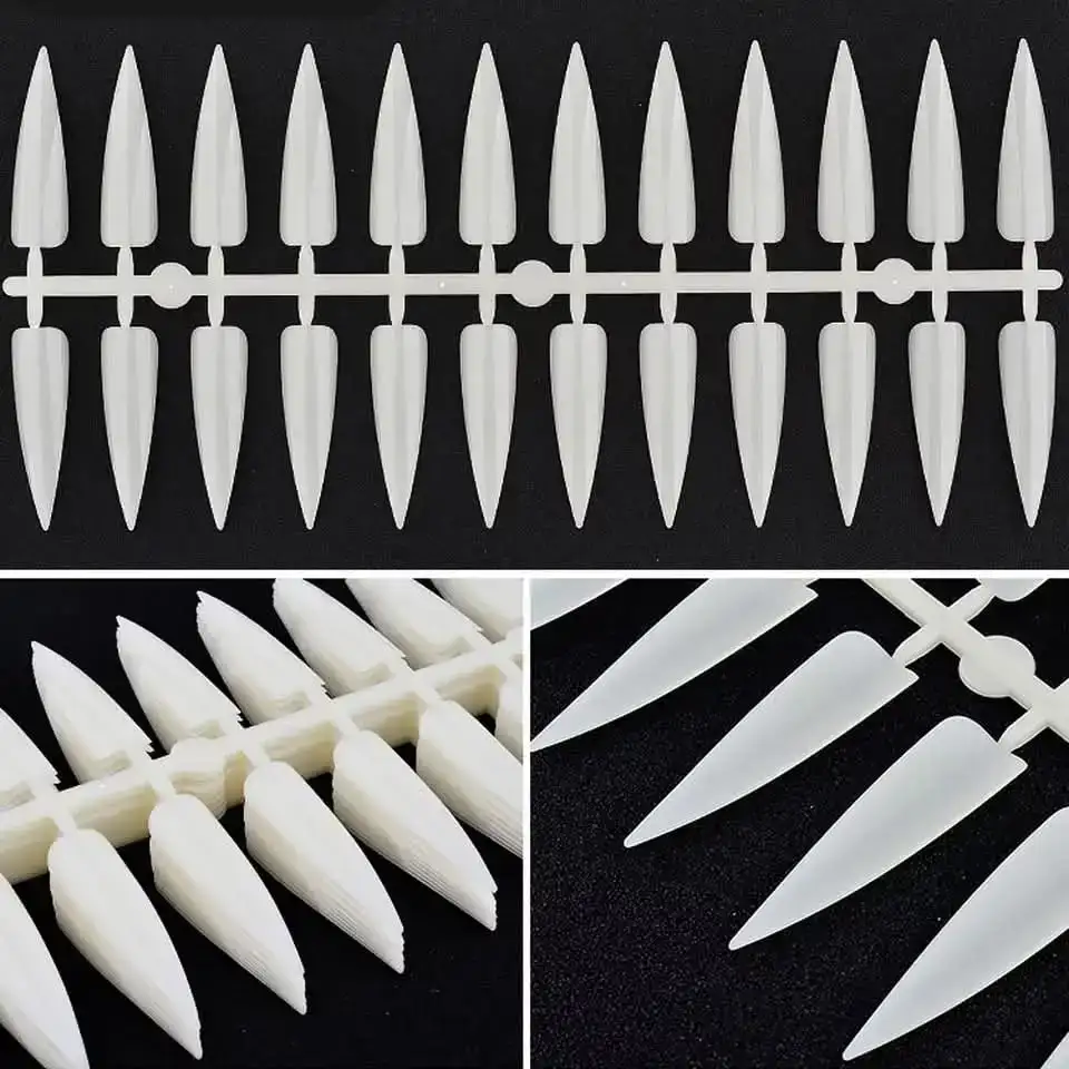 Paquete 10 Planchas de Uñas para Práctica Color Natural