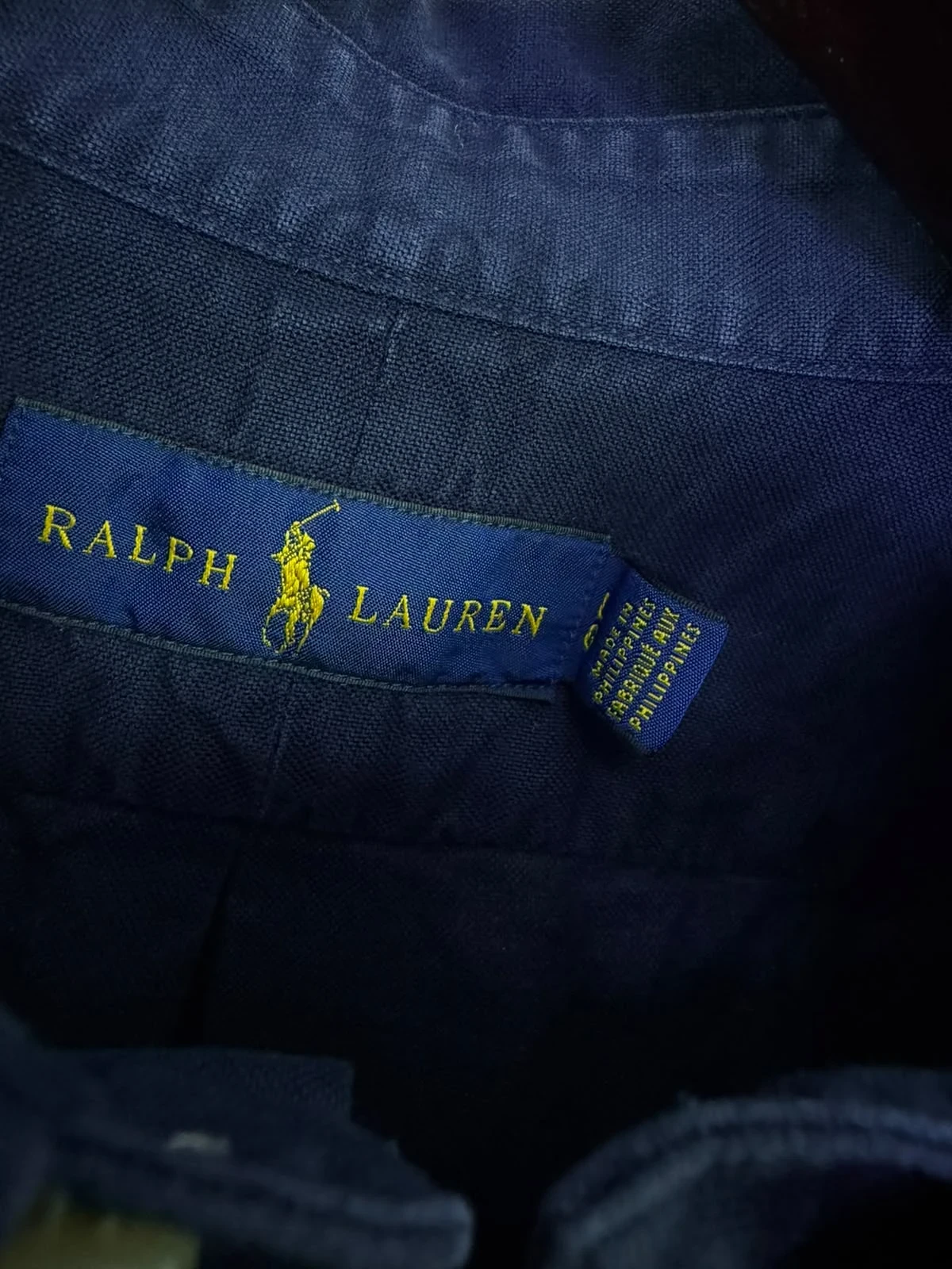 RALPH LAUREN NAVY TWILL SHIRT 2