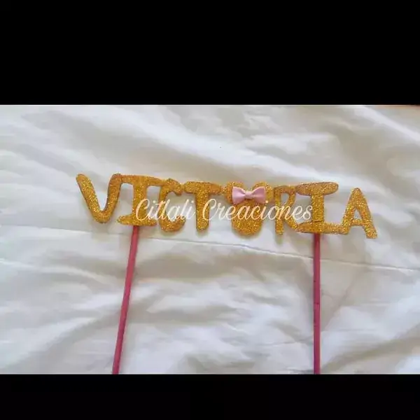Letrero para pastel sencillo 3