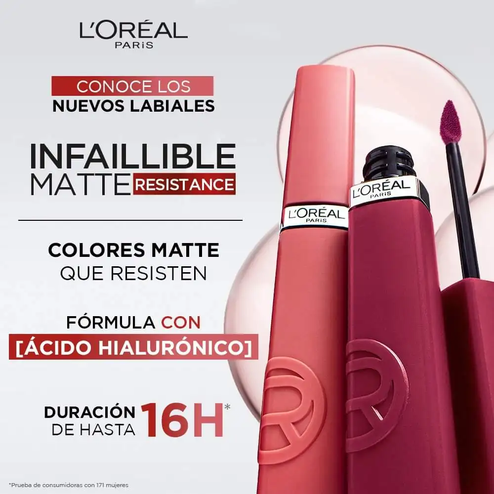 Labial liquido mate L'ORÉAL 4