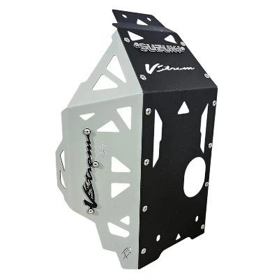 V STROM 250 Sx Pechera acero gris con negro ML