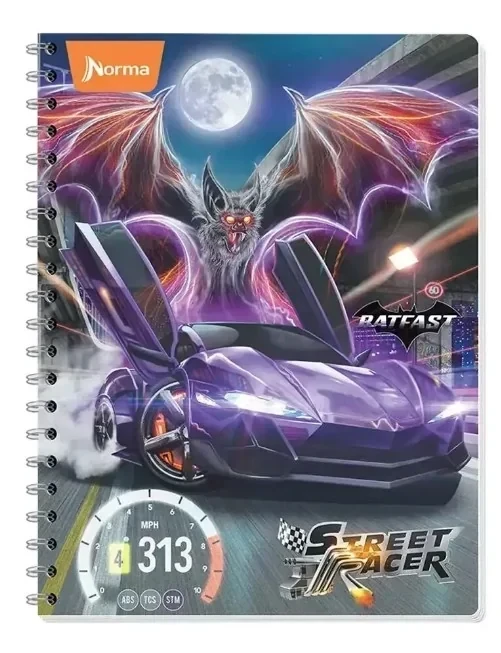 Cuaderno street racer c7 profesional norma 100 espiral -doble 4