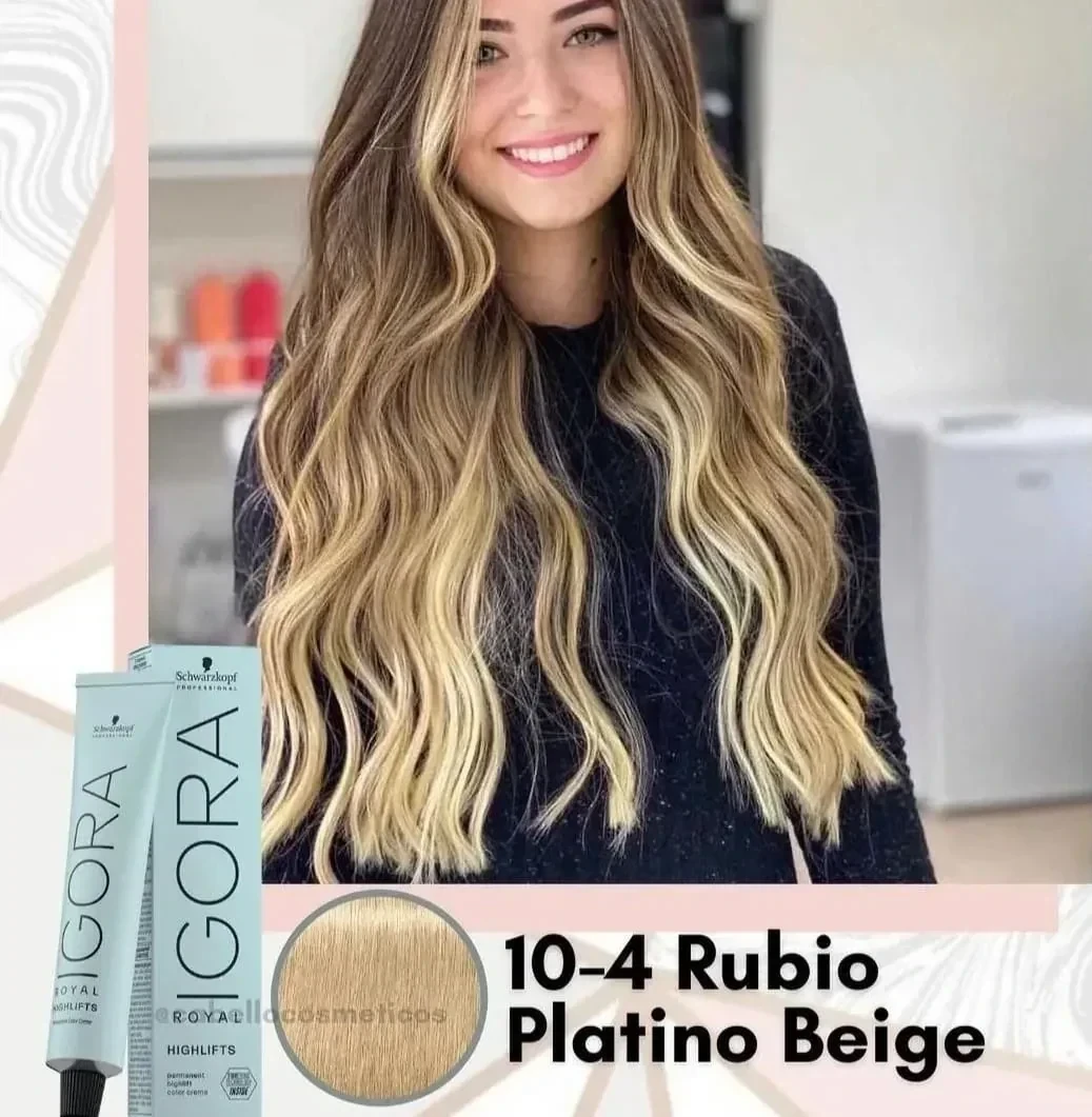 igora 10.4 tinte rubio platino beige