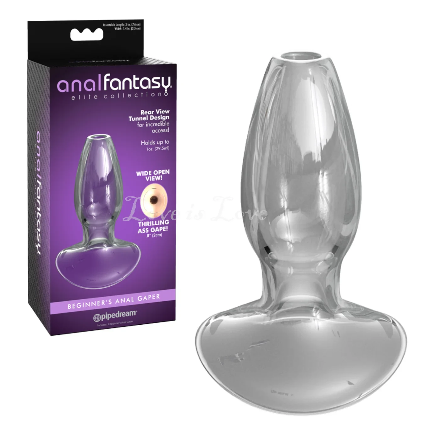 ANAL FANTASY ELITE COLLECTION – DILATADOR ANAL GAPER PARA PRINCIPIANTES CRISTAL TALLA S