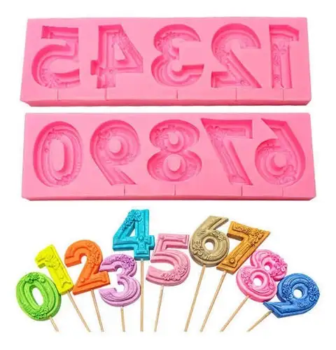 Numeros con flores 