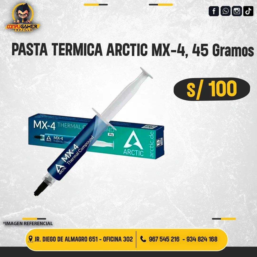 PASTA TÉRMICA ARTIC MX-4, 45 GRAMOS