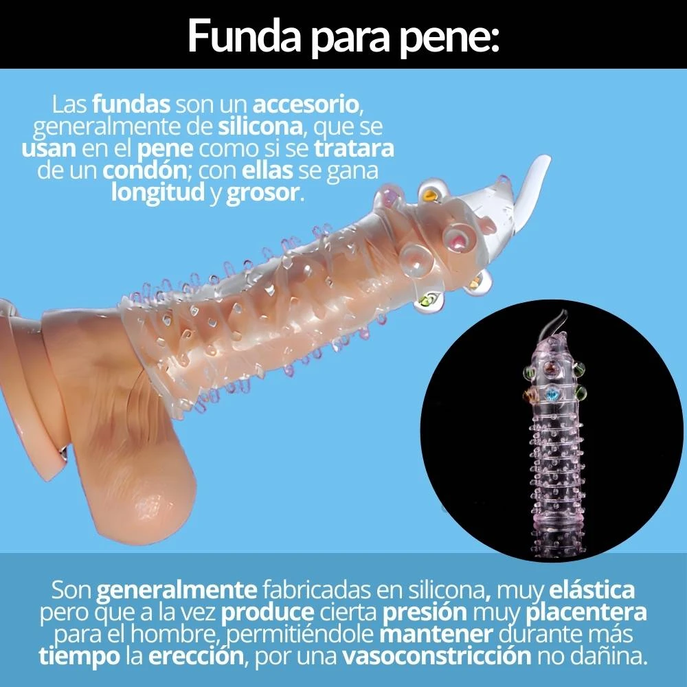 Funda para pene perlas retardante  3