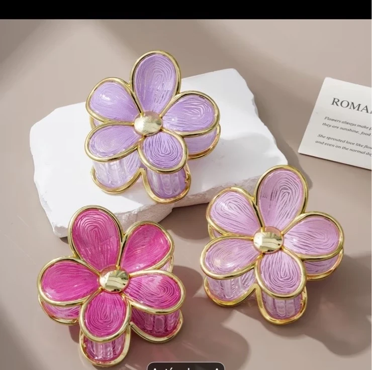 Pinzas grandes de flor  2