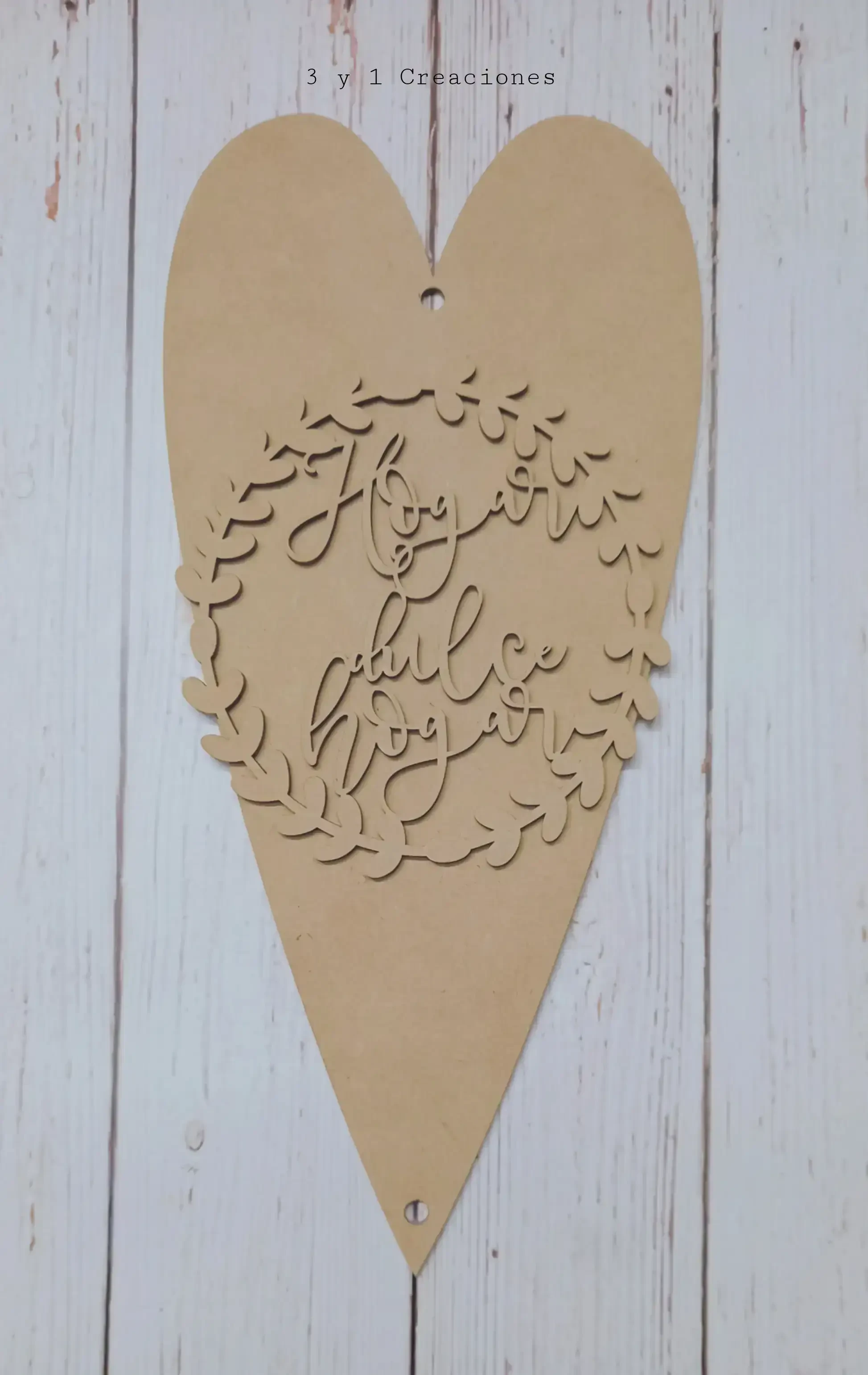FIGURA CORAZÓN LARGO LISO  2