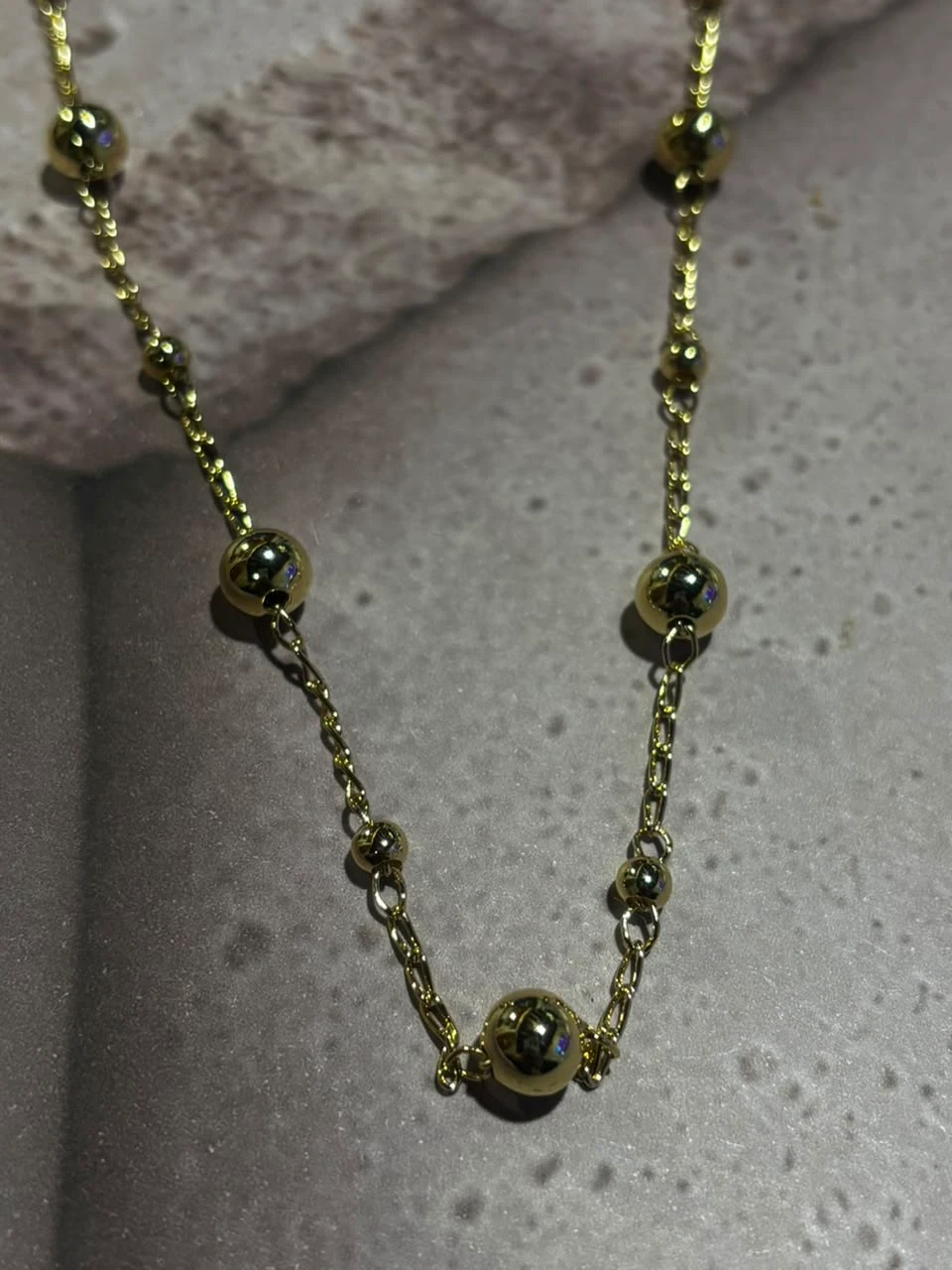 collar oro doble laminado 