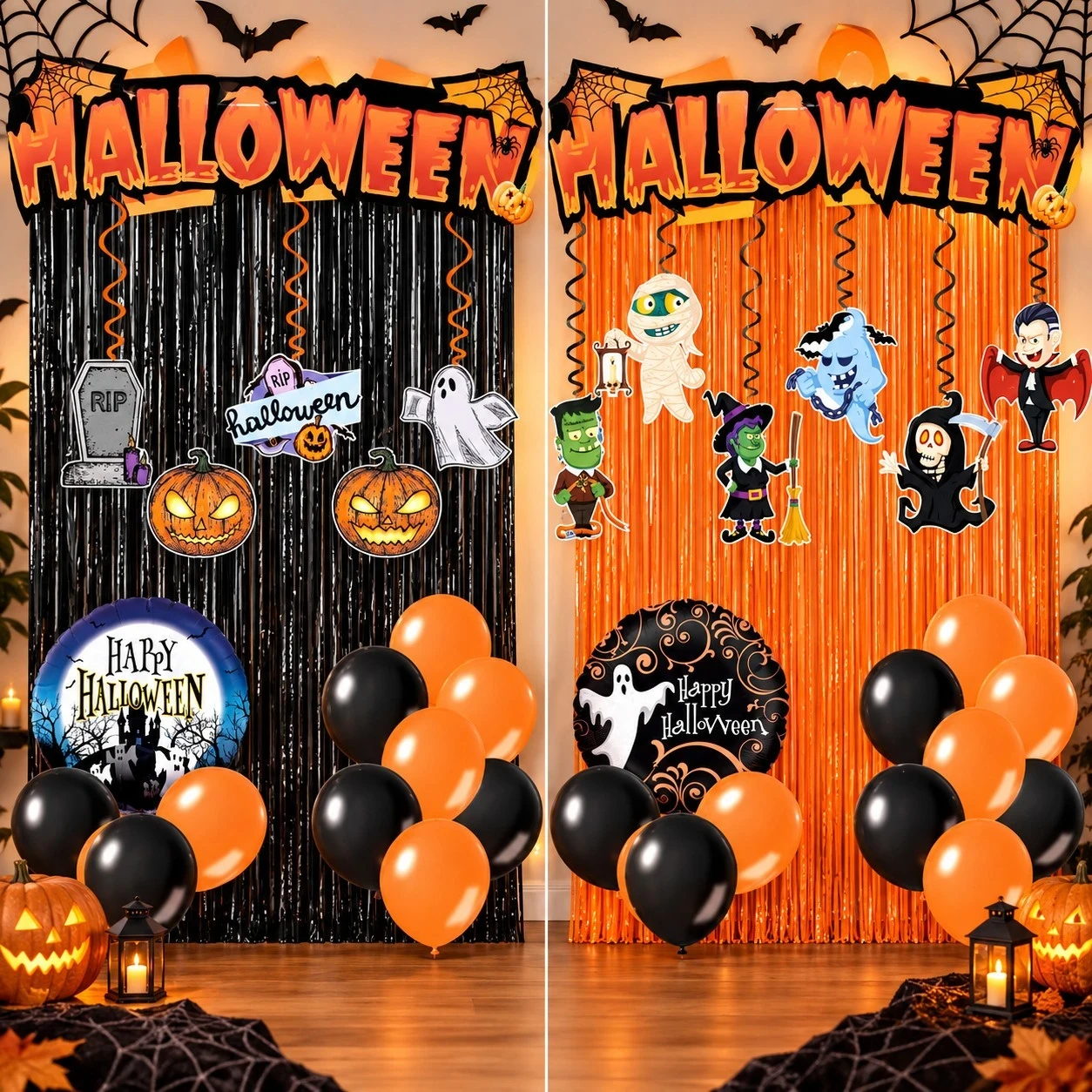 10 PIEZAS | DECORACION PARA HALLOWEEN 