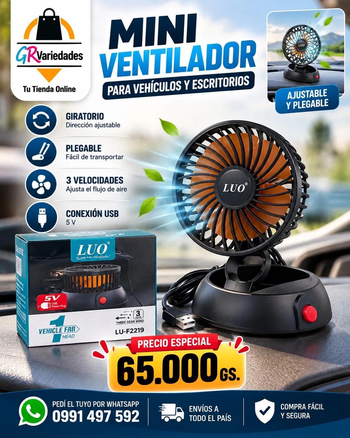 Mini ventilador