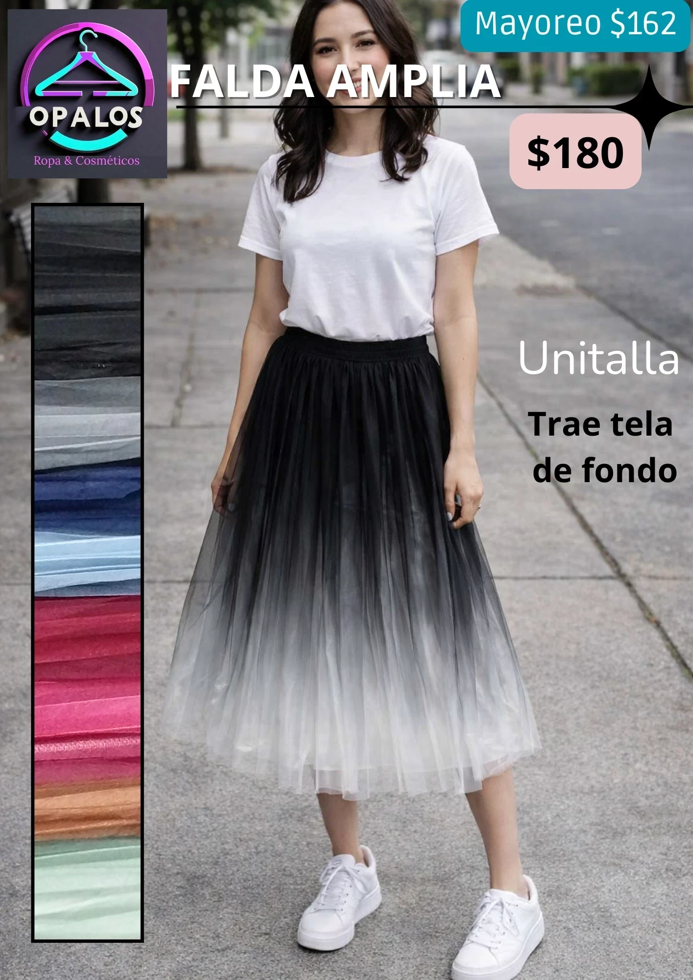 Falda Amplia