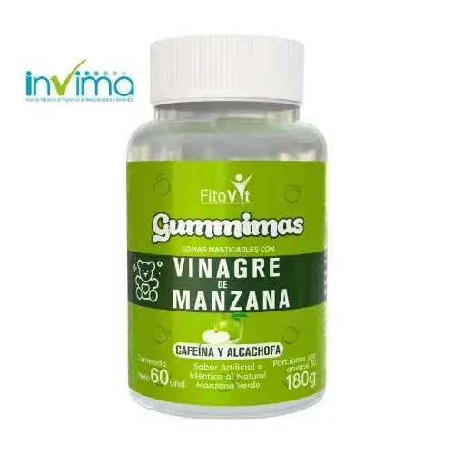 GOMITAS De Vinagre de manzana, Alcachofa y Cafeina 