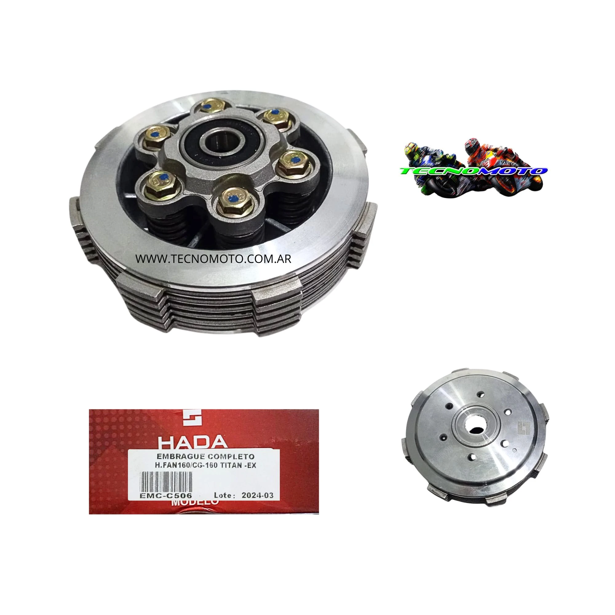 CENTRO EMBRAGUE ARMADO HONDA 150 FAN/CG-48427