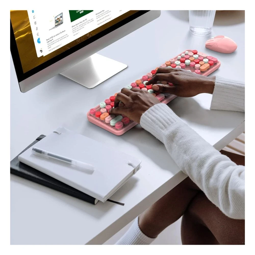 Combo Teclado Mouse USB Multicolor  5