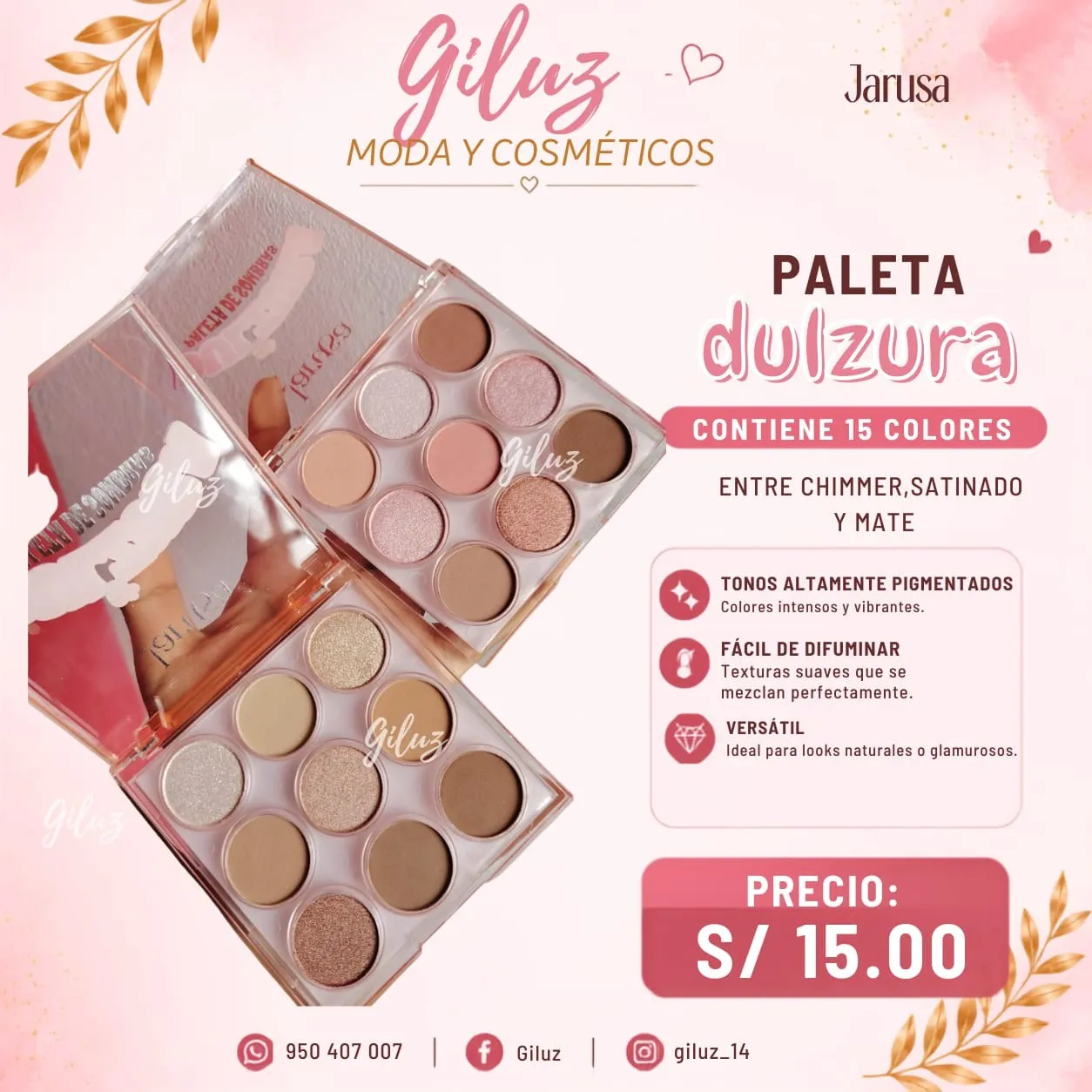 Mini paleta de sombras jarusa
