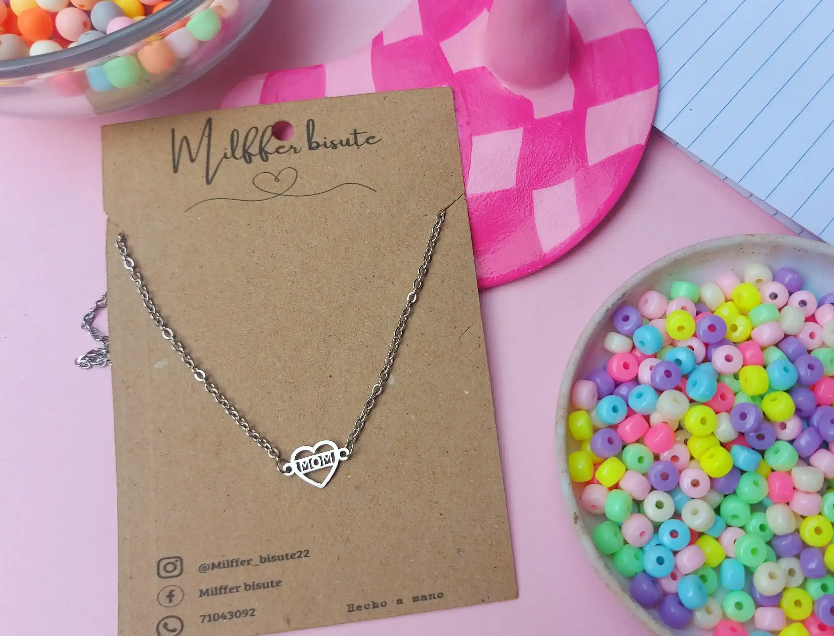 Cadena de corazon MOM 4