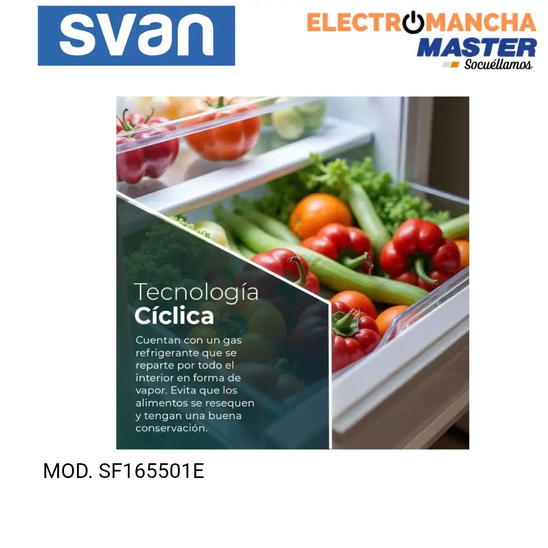 FRIGO 2 PUERTAS SVAN SF165501E CICLICO 1,61*55 E 3