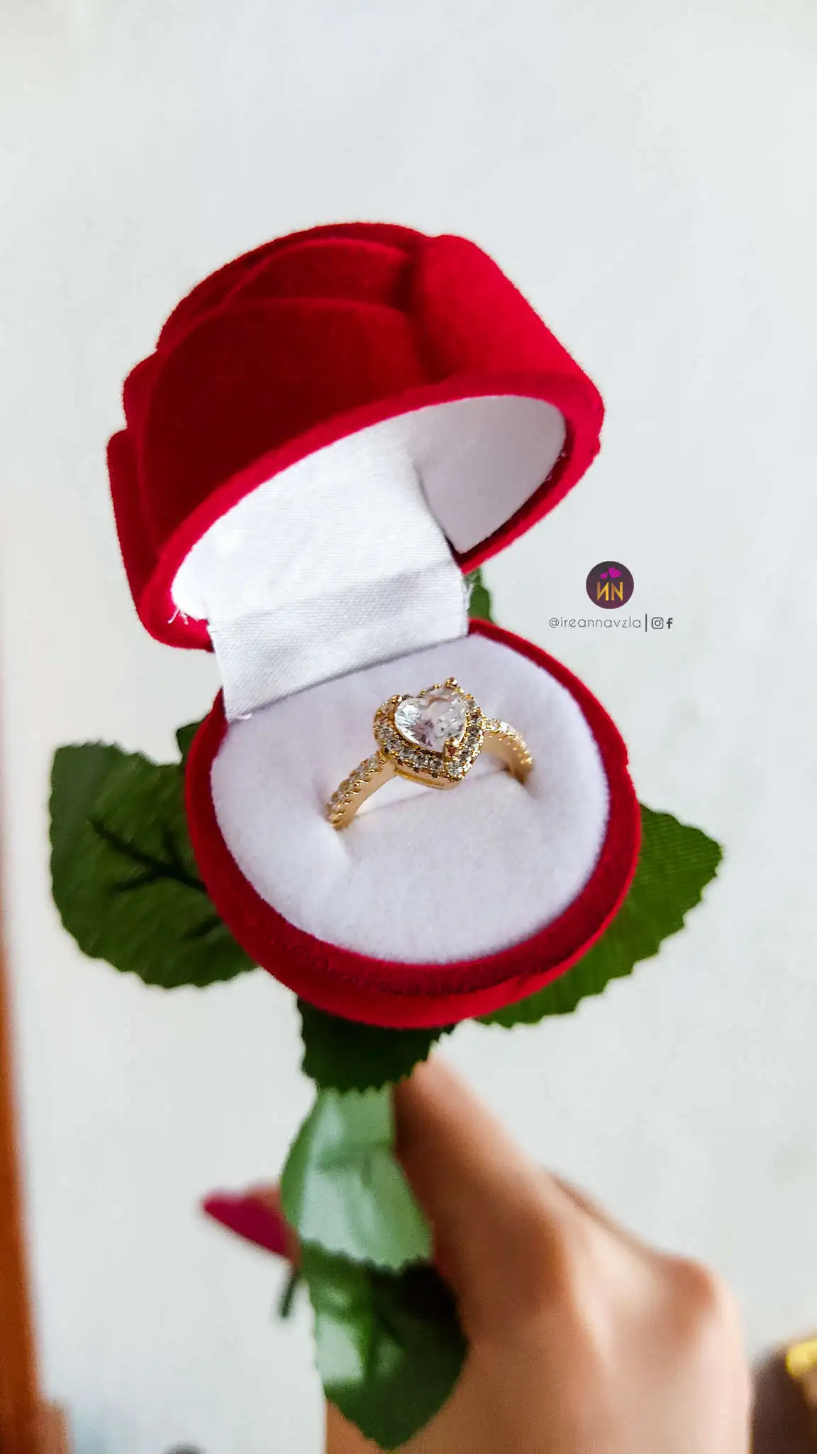 Rosa eterna con anillo de promesa 💍 3