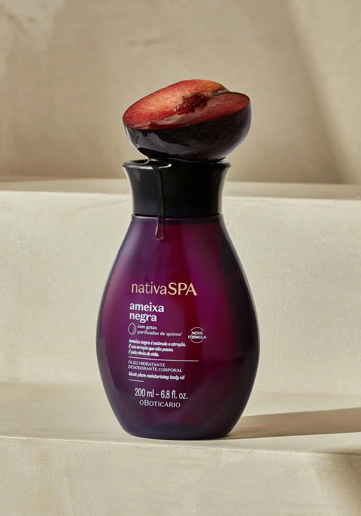 Nativa SPA Aceite Corporal Ameixa Negra, 200ml