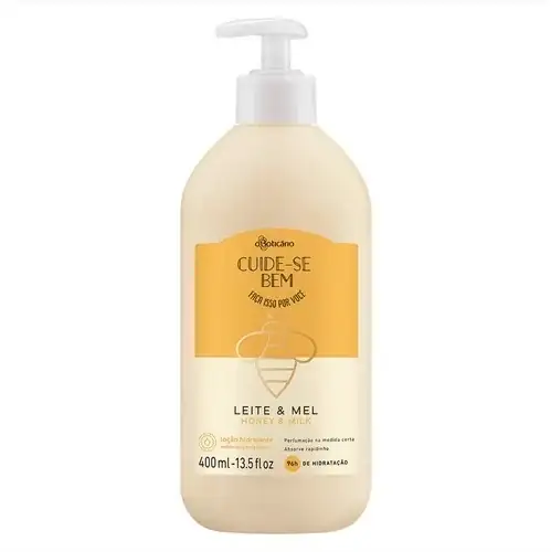 Cuide-se Bem Leche Y Miel Loción Hidratante Corporal, 400ml