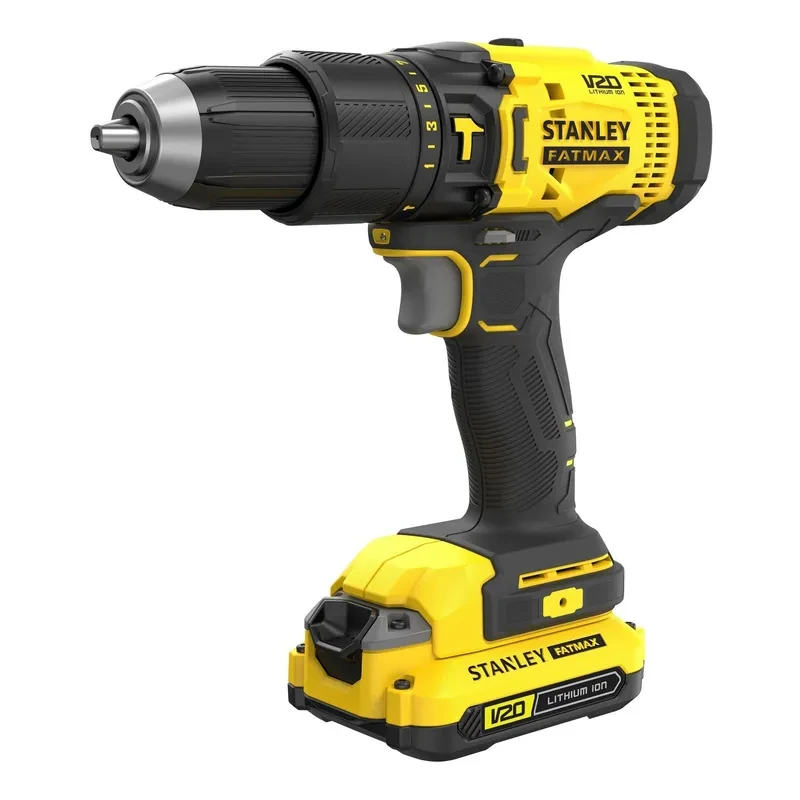 Combo Taladro Percutor 20v Stanley Baterías Cargador Caja 4