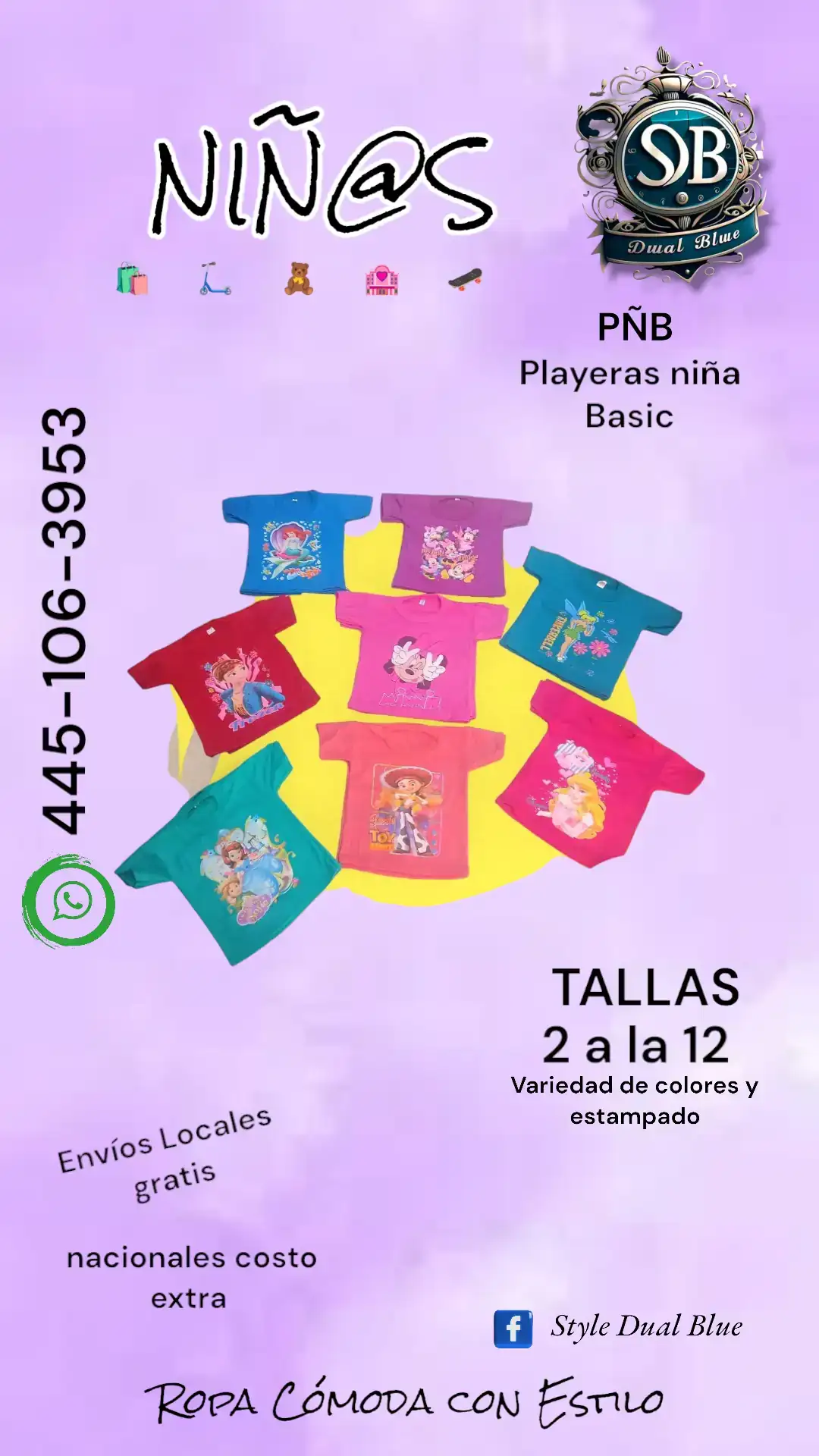 Playera de niño y niña