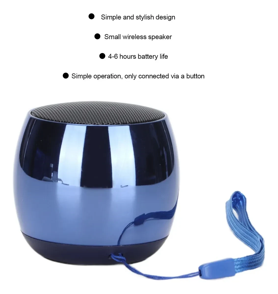 Parlante Inalámbrico Chapado En Metal Bluetooth 5.0 4