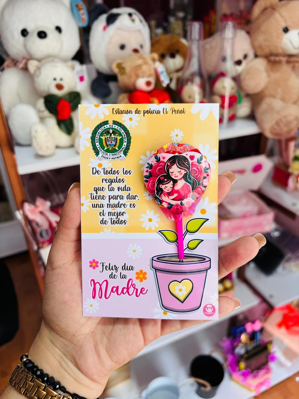 Tarjeta dulce flor 