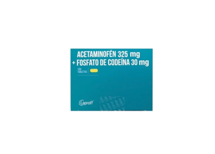 ACETAMINOFEN 325 MG CODEINA 30 MG X 100 TBL LAPROFF