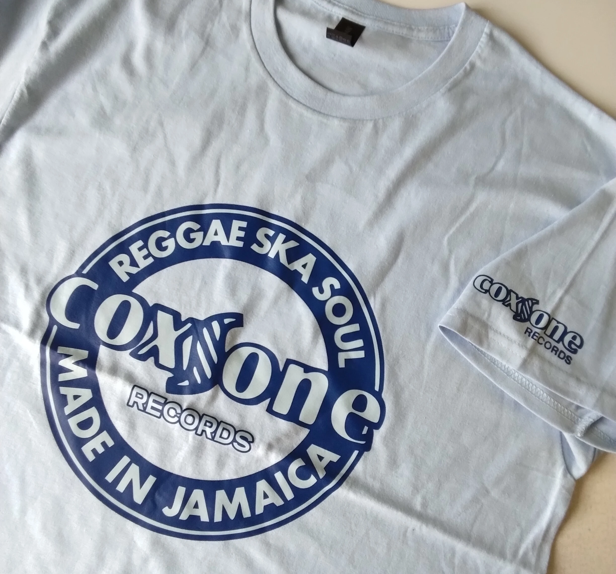 Camiseta estampado hombre azul claro