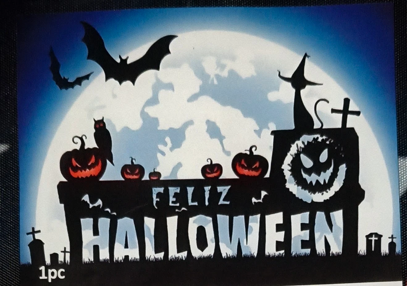 Telon decorativo para fondo de fiesta 70x100cm Halloween  6