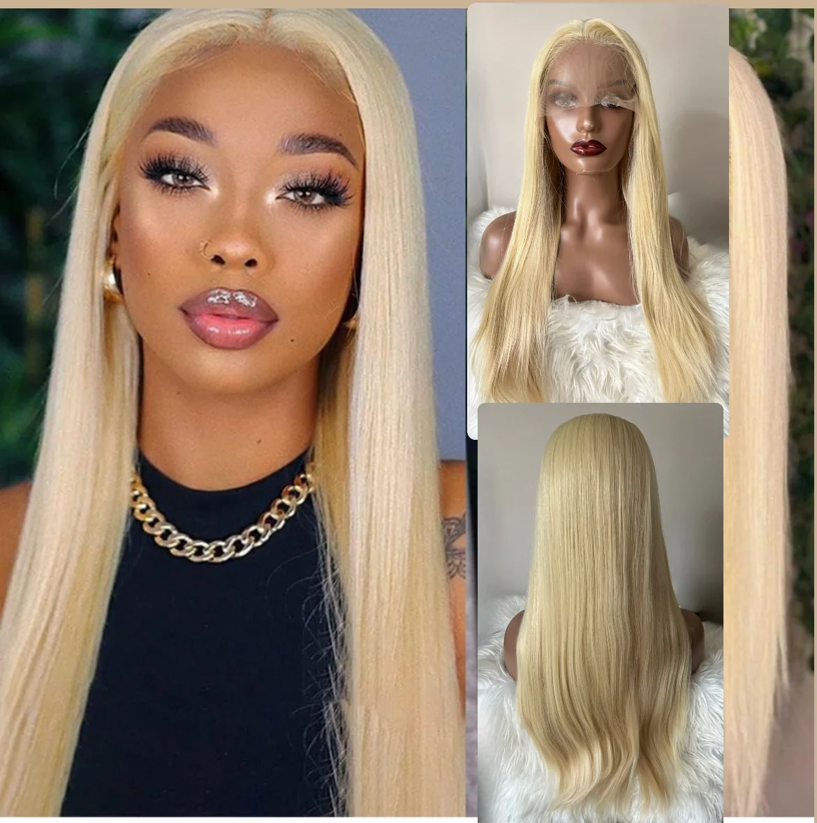 Peluca Semi Natural frontal HD 26”, 13x4
