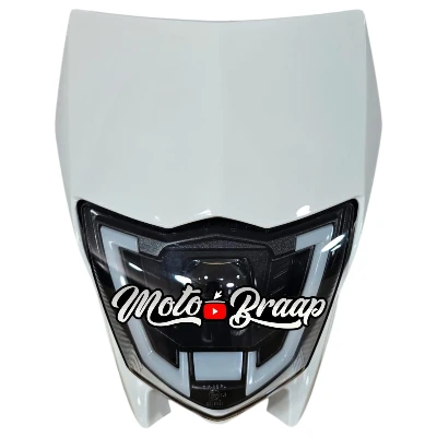 PL Xtz 125 Combo Farola led y careta Blanca IMCOM192 OKL