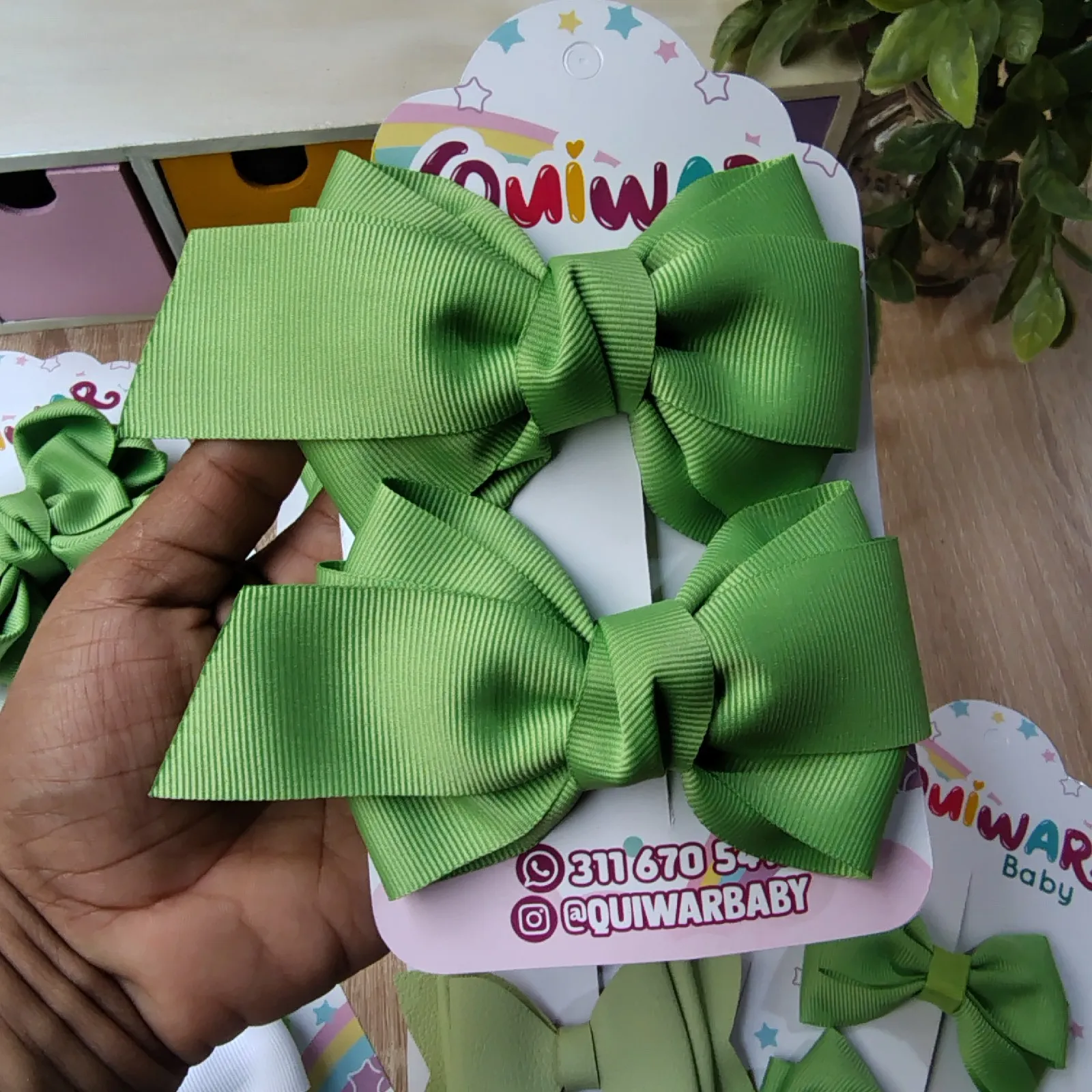 Set Escolar Verde con Blanco 4