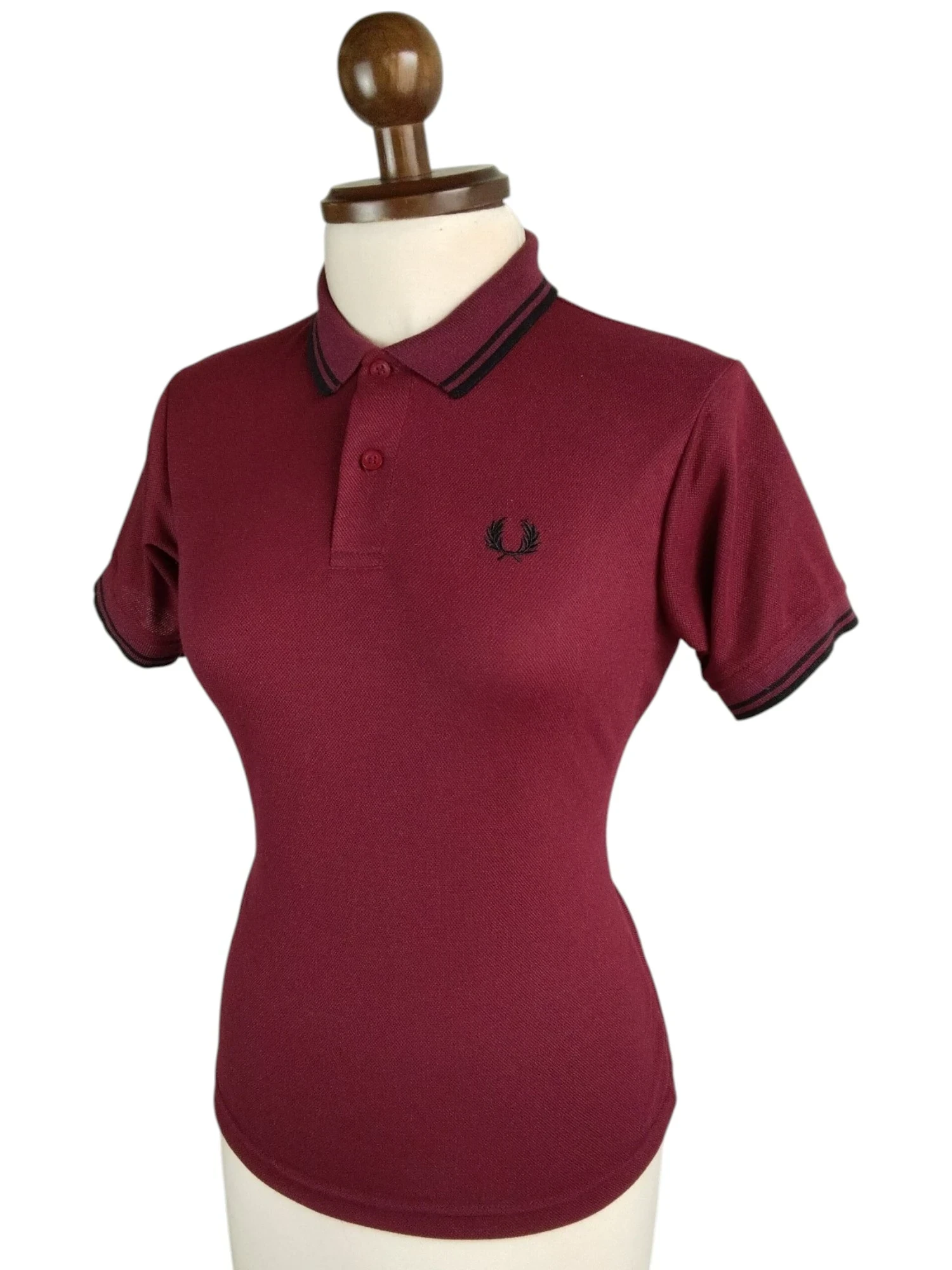 Camisa polo manga sisa vinotinto 