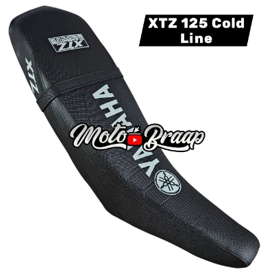 TP XTZ 125 Forro Tapizado cold line Negro letrero en medio DW