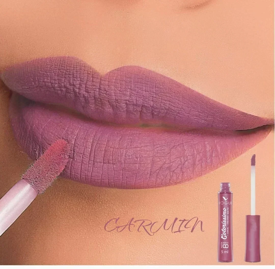 vogue labial colorisimo liquido carmin