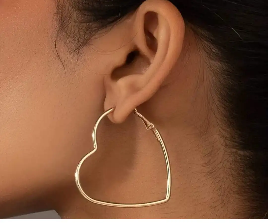Aretes de corazon 