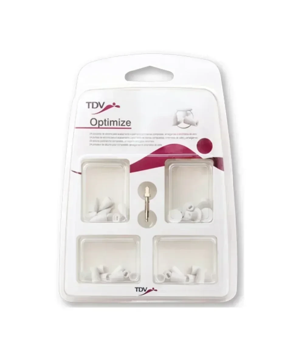 PUNTAS DE SILICONA OPTIMIZE. KIT 24 UNID+MANDRIL TDV