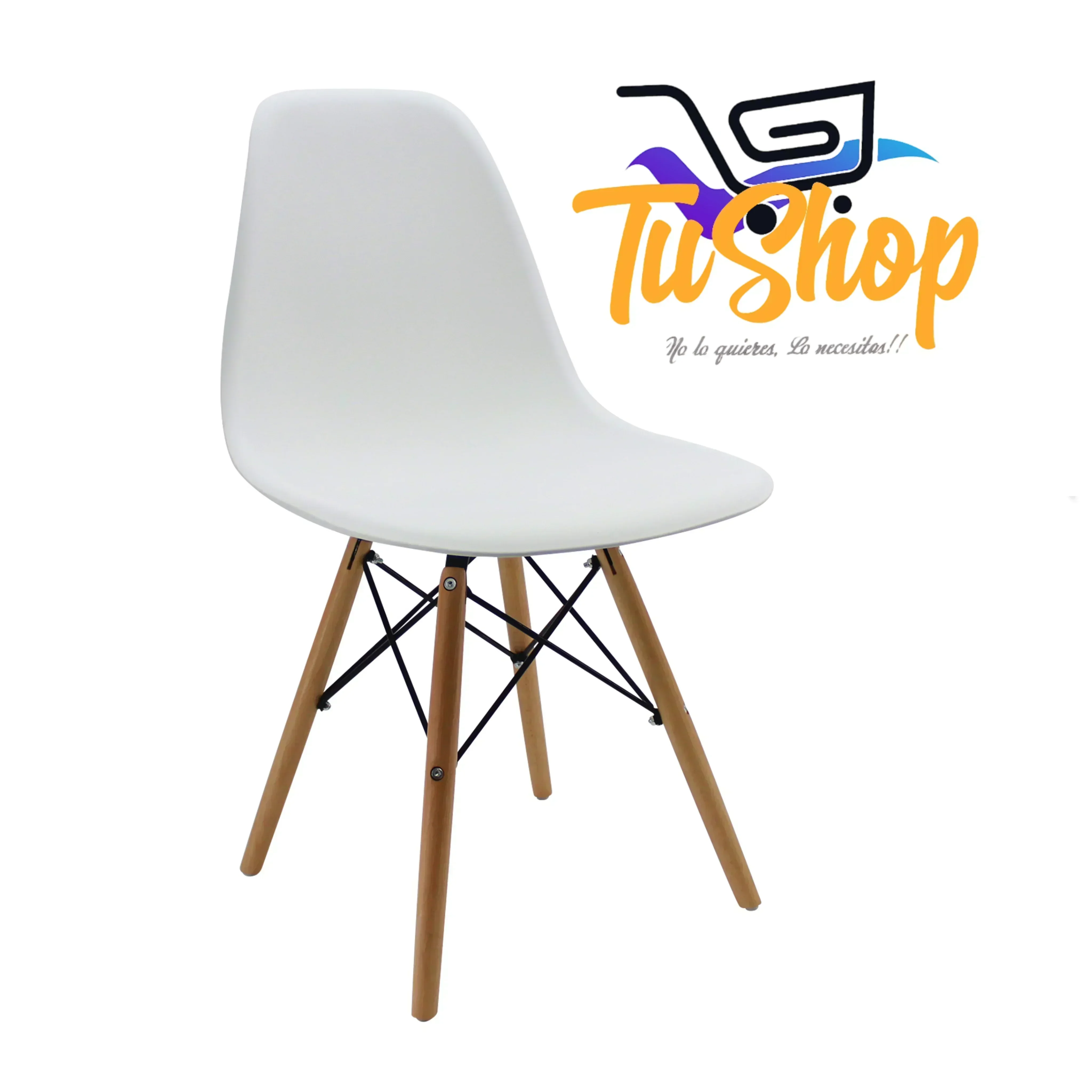 Sillas Blanco Eames Set x 4 unidades  3