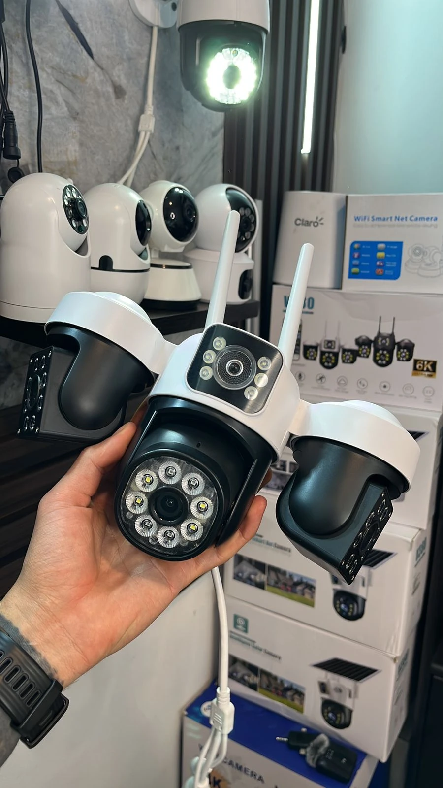 Cámara pulpo 3 lentes v380 PRO  2