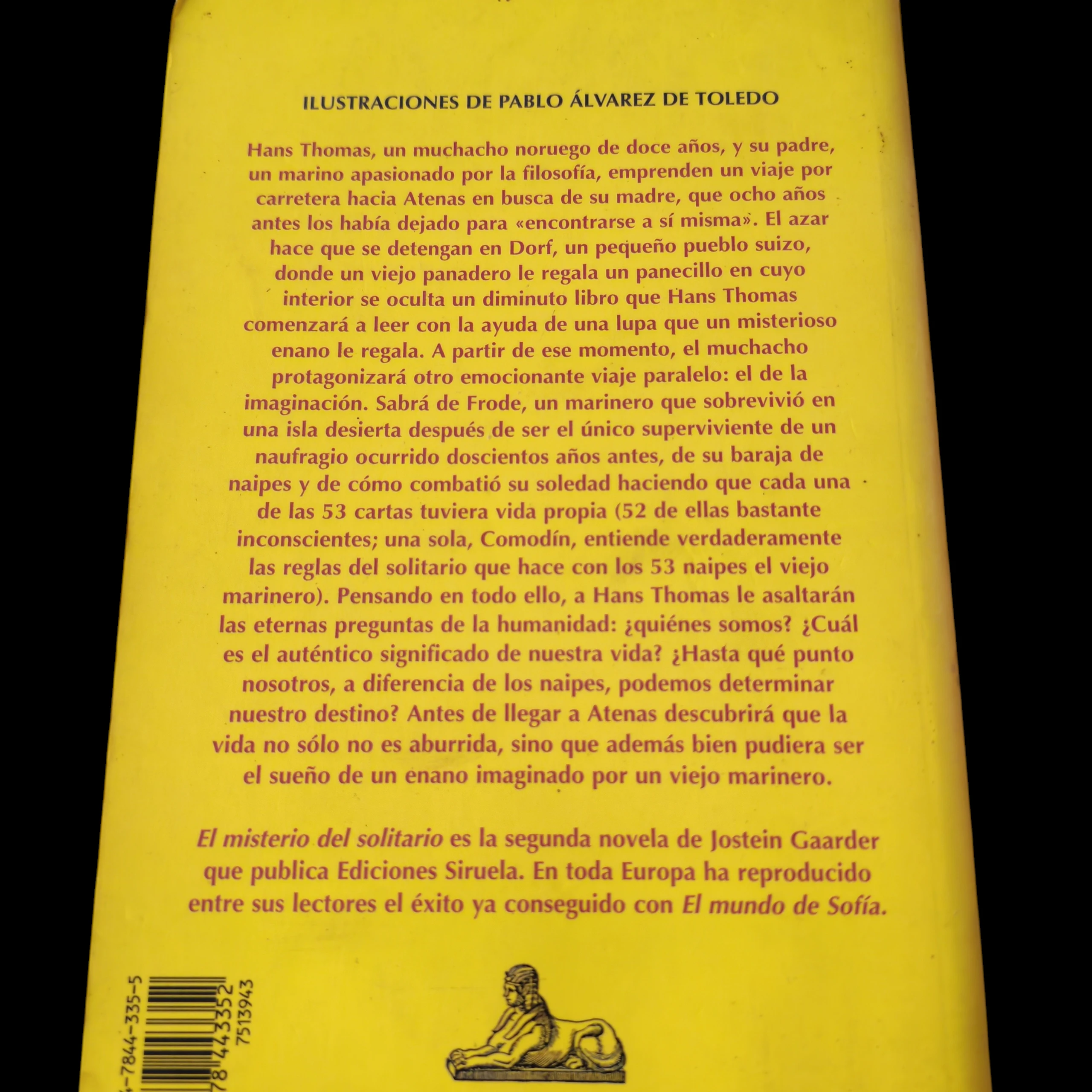 El misterio del solitario, Jostein Gaarder, usado 2