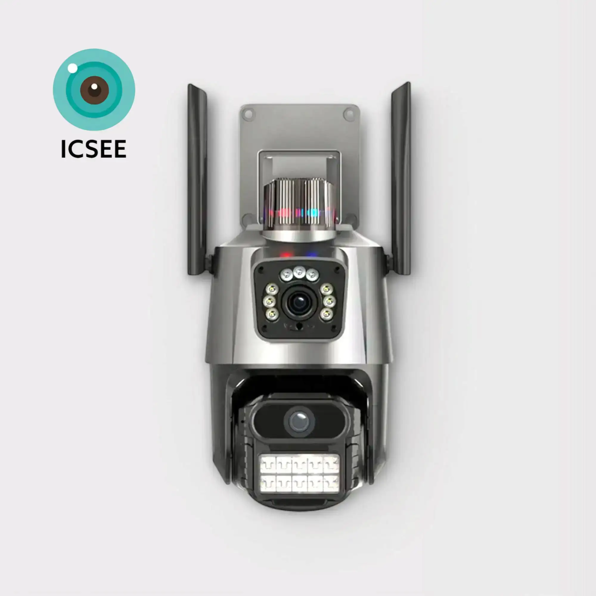 Cámara de Seguridad WiFi 5MP - Doble Lente (Fija + 360°) | IP67 | 40 Metros