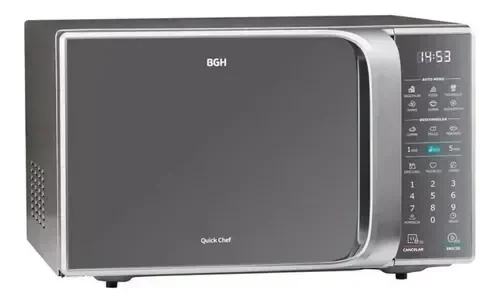 Microondas Bgh B228ds20 28 Lts. Silver c/grill