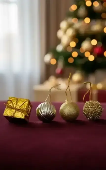 Esfera/adorno navideño surtido 3cm 20 piezas c/caja de acetato  2