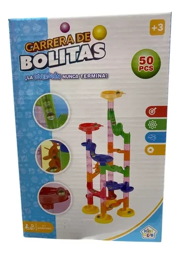 JUEGO DE CARRERA DE BOLITAS 50 PIEZAS 2