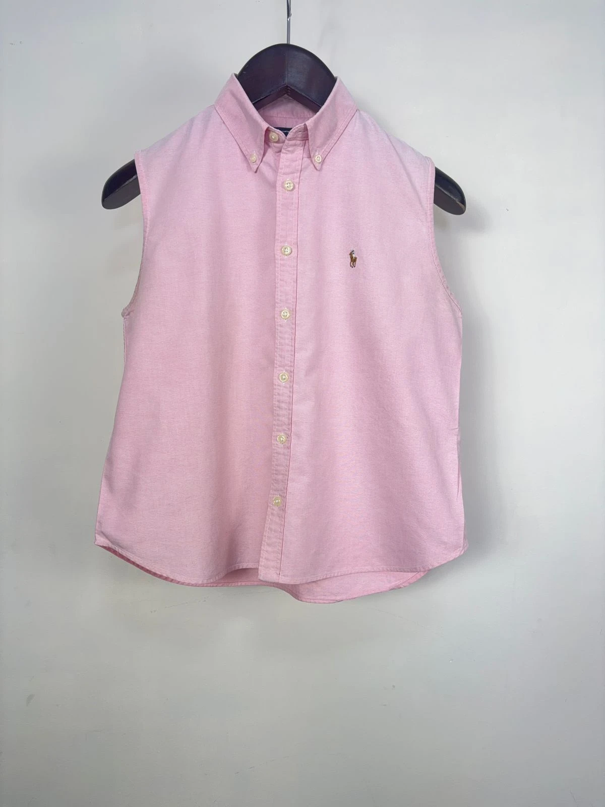 RALPH LAUREN SPORT SLEEVELESS OXFORD SHIRT
